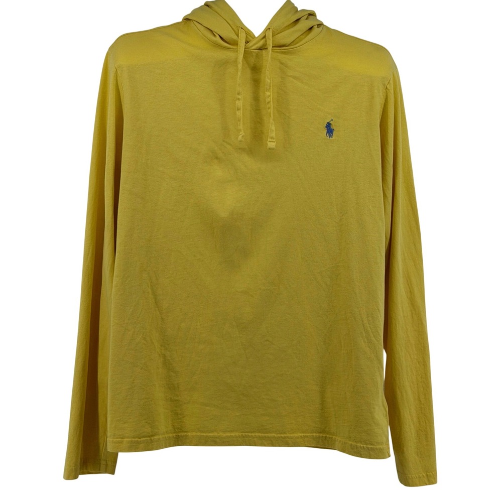 Polo Ralph Lauren Hooded Tee Men M Long Sleeve Pony Logo Casual